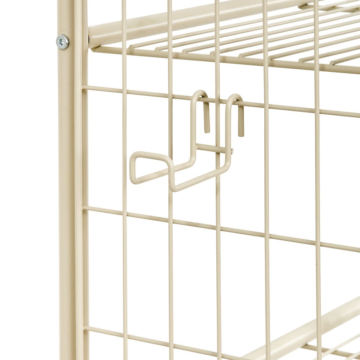 Estante bege para m&aacute;quina de lavar