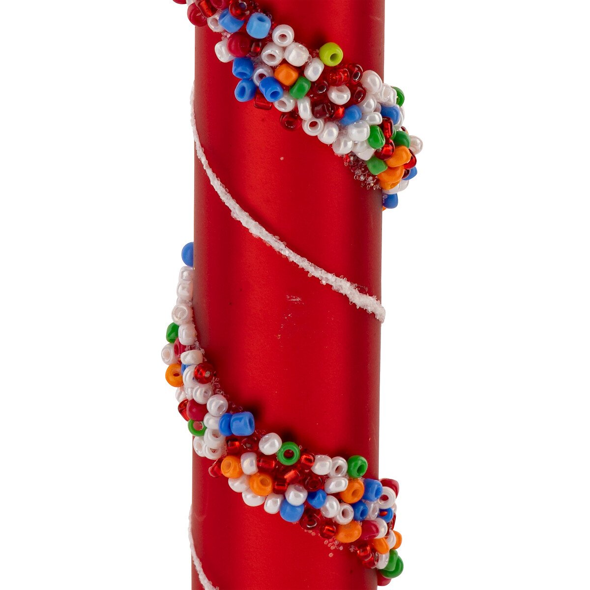 Pendurante bengala de missangas 15cm,  Pendurante bengala de missangas 15cm