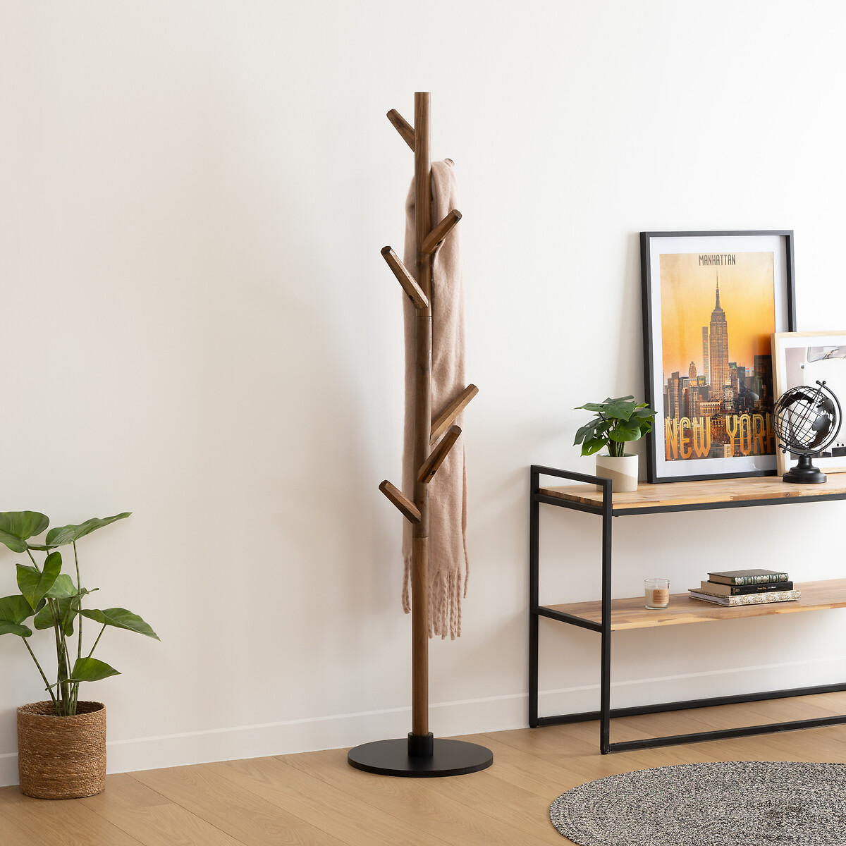 Cabide WILD castanho em mdf 178cm