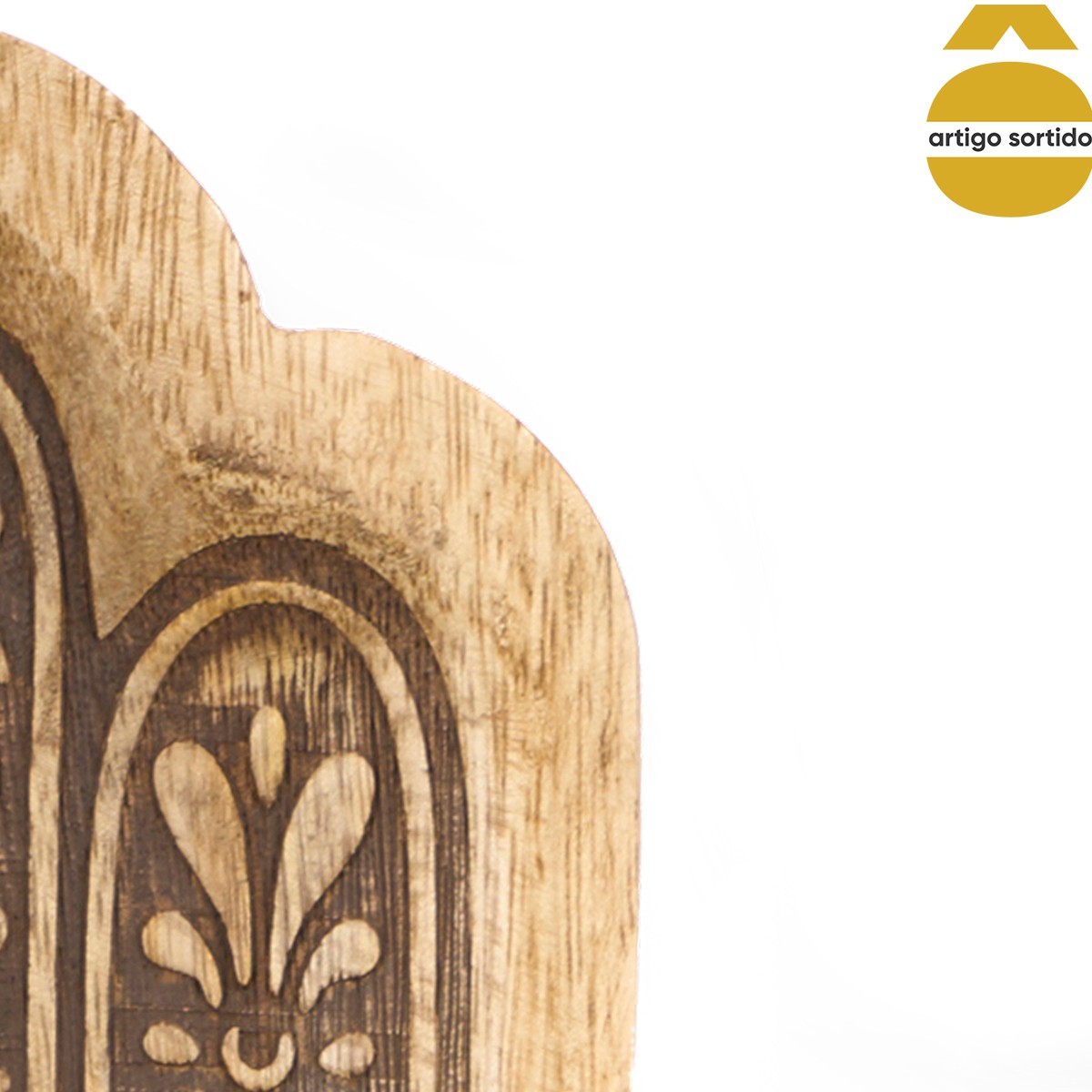 Despeja Bolsos Hams&aacute; Em Madeira Mango