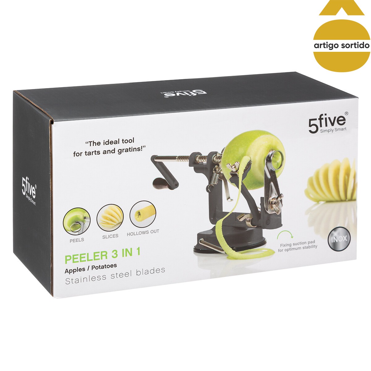 Descascador de maçã colorido