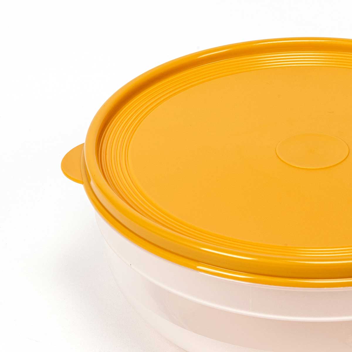 Caixa redonda com tampa amarela 2,8l