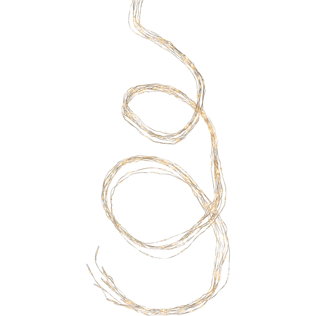 Série luminosa de natal branco quente efeito cascata 600 leds