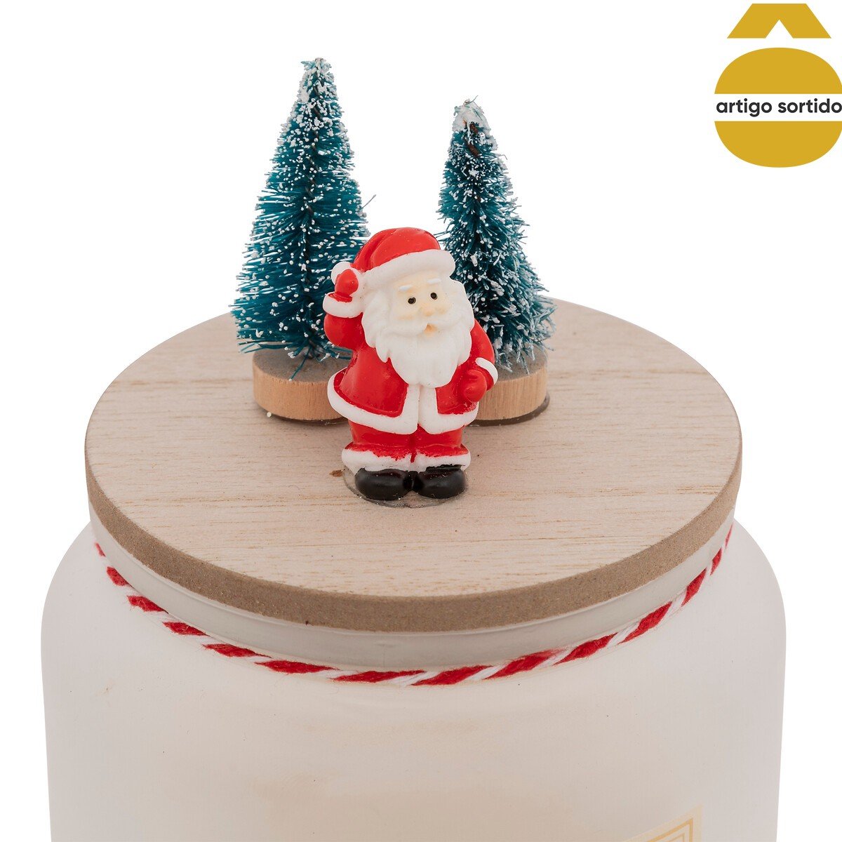 Vela perfumada com figuras natalícias 330gr