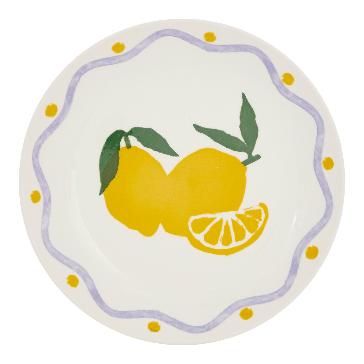 Prato de sobremesa FRUITY em porcelana 19cm