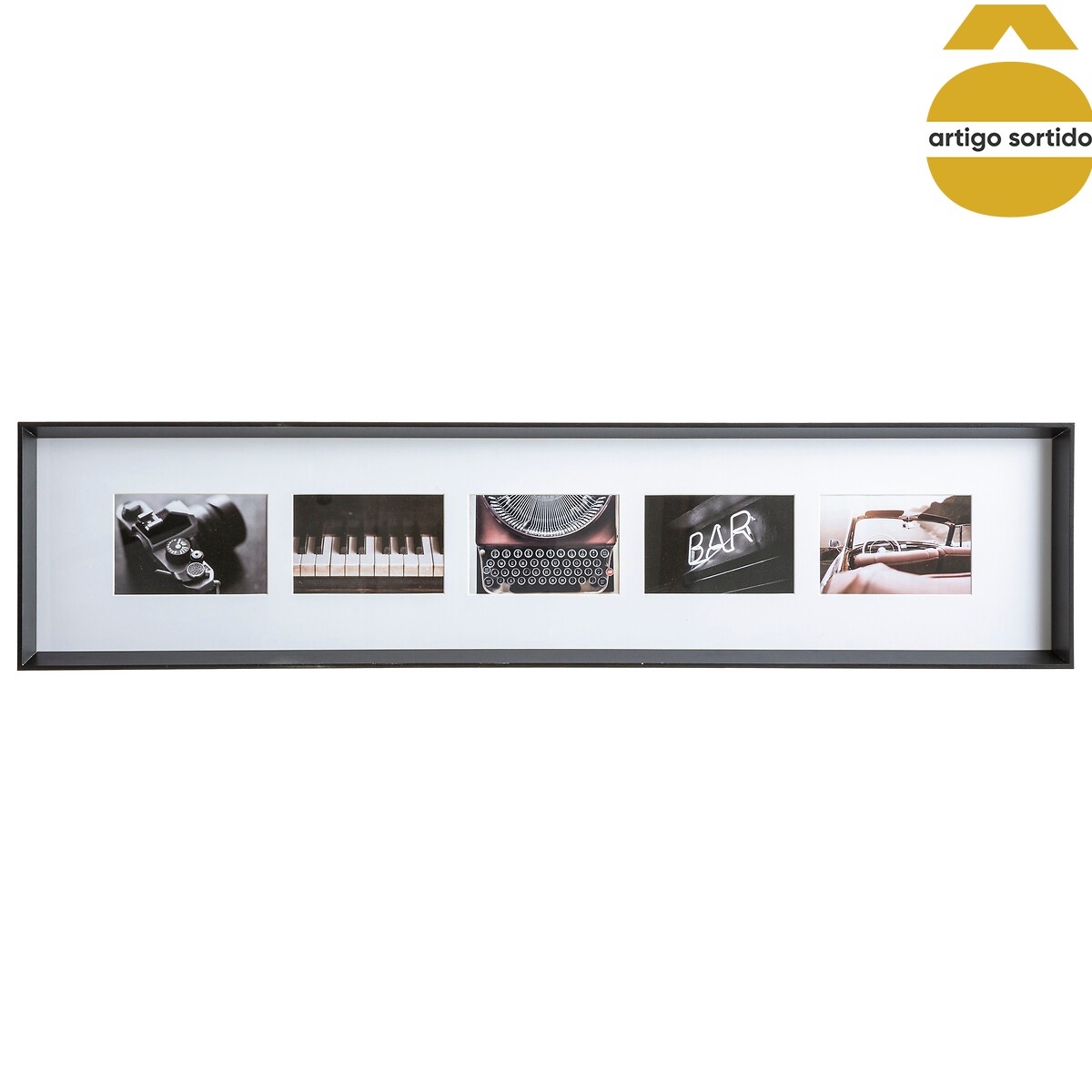 Multimoldura AXEL rectangular para 5 fotografias,  Multimoldura AXEL rectangular para 5 fotografias