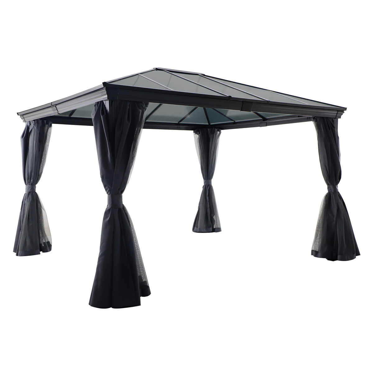 P&eacute;rgola BELIZE cinza graphite 3x3,6m