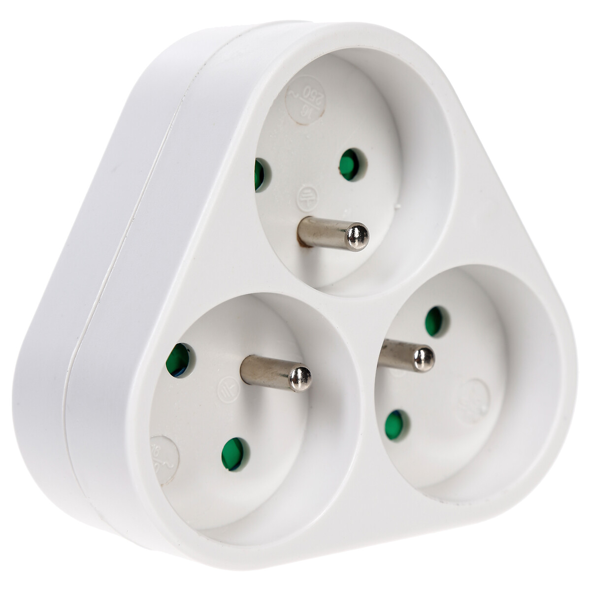 Adaptador elétrico 3 tomadas SCHUKO