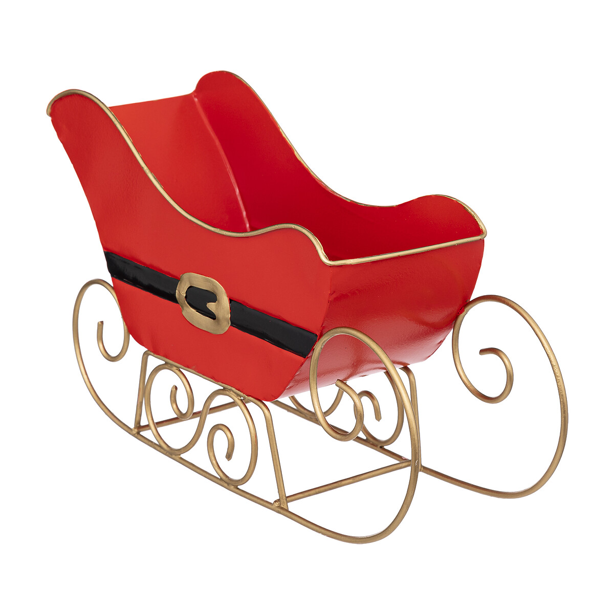 Tren&oacute; decorativo vermelho em metal