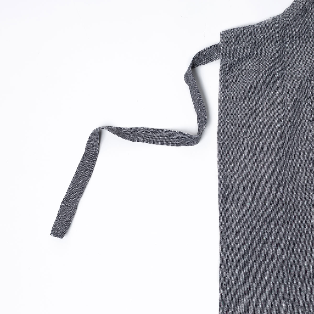 Avental de cozinha com frase cinza escuro 60x80cm