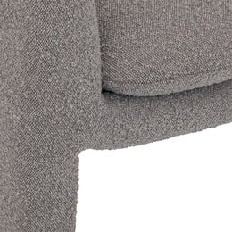 Poltrona kunjo de pelo cinza