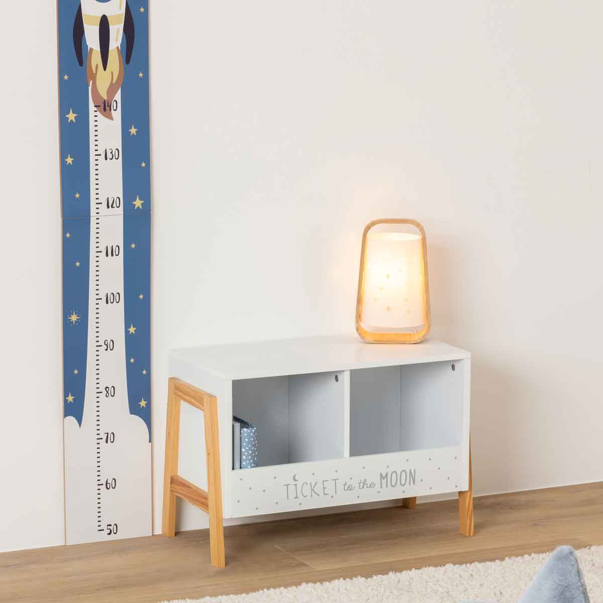 Cubo de arrumação duplo com suporte