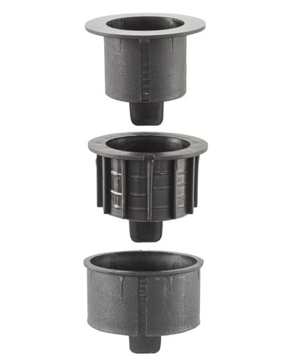 Base para guarda-sol preto em betão