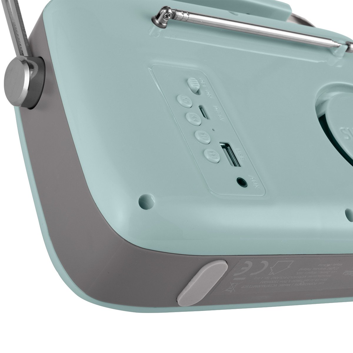 R&aacute;dio VINTAGE CUISINE menta com bluetooth