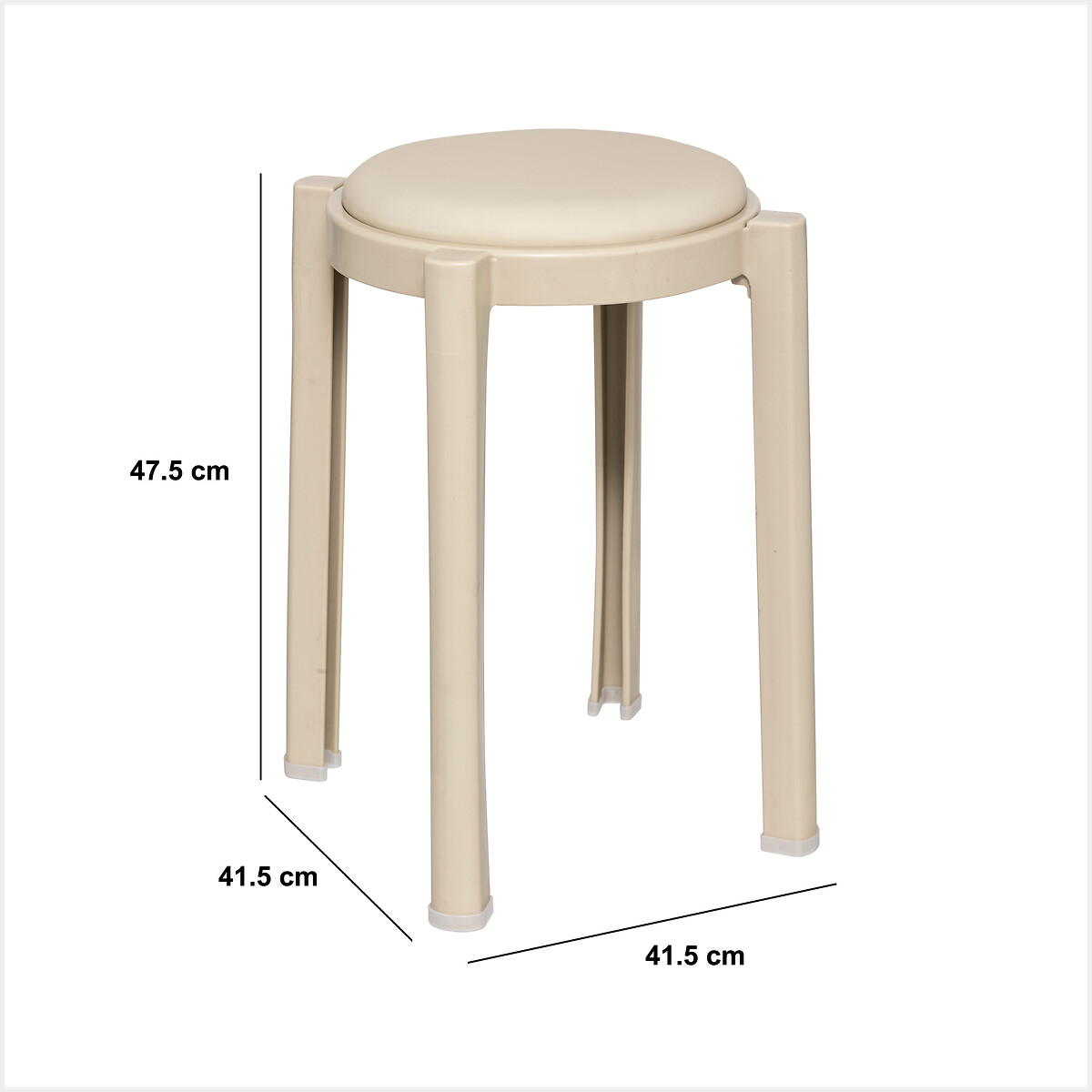 Banco empilh&aacute;vel PLASTA bege