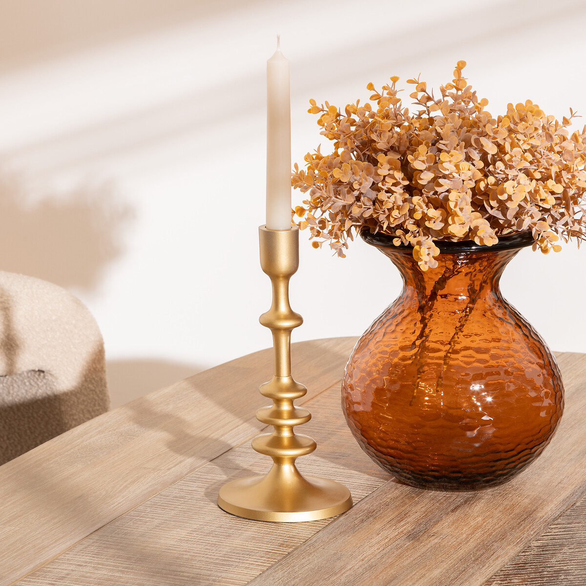 Candelabro FEEL dourado 25,5cm