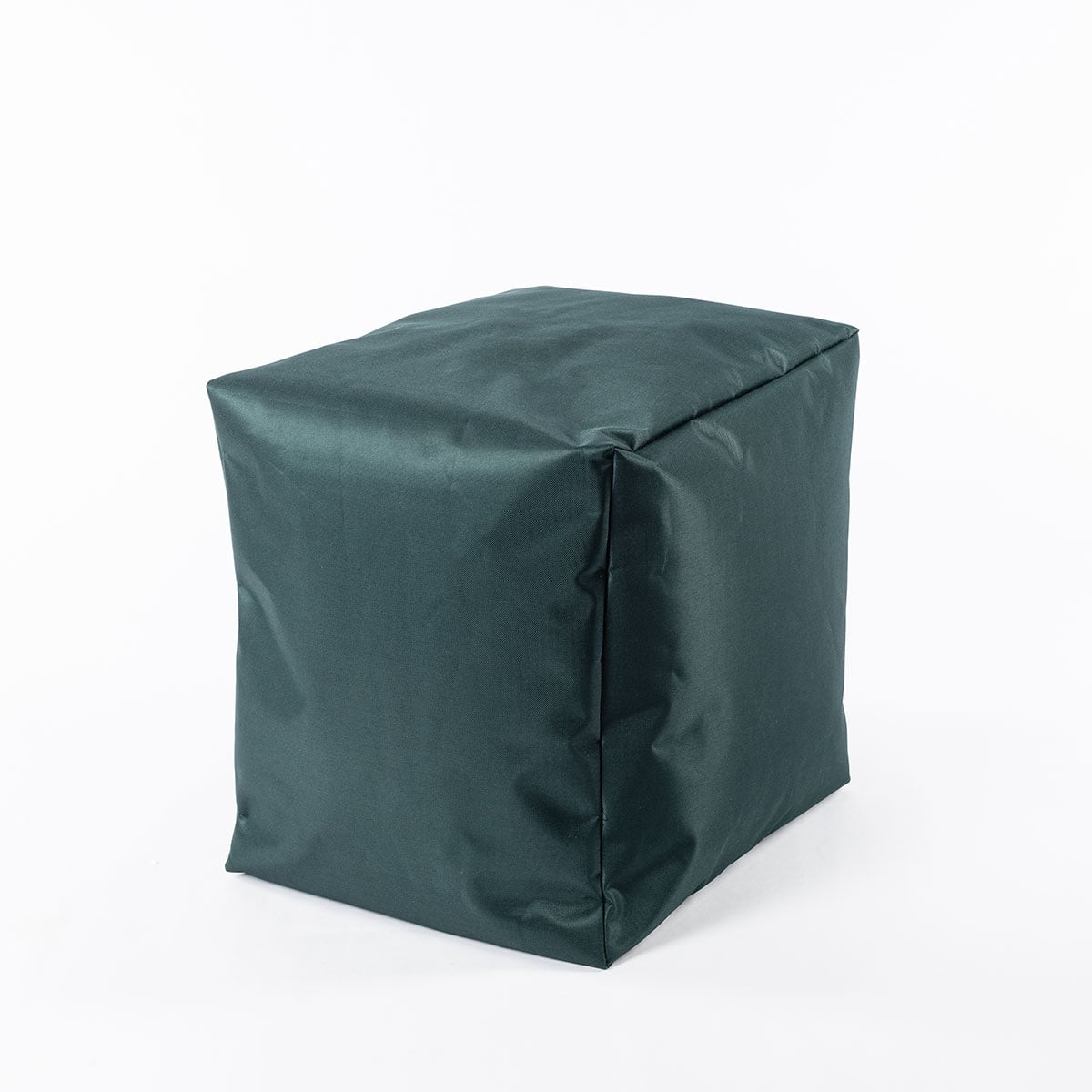 Pufe quadrado imperme&aacute;vel verde olive 45x45cm