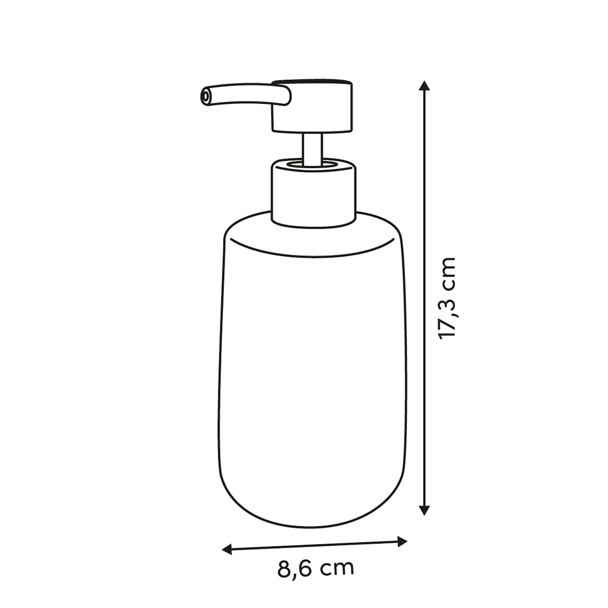 Doseador de sabonete STRIO rosa