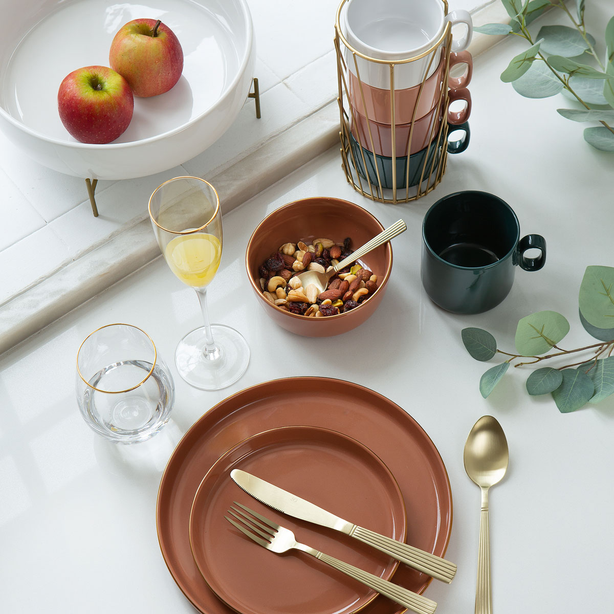 Tigela SUBLIMA rosa em porcelana 15cm