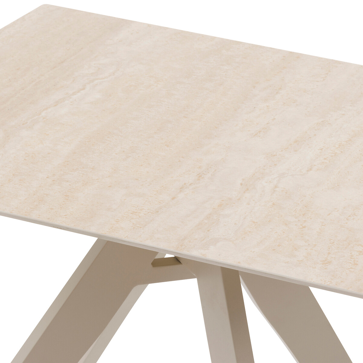 Mesa de exterior bistrô TERZANO em alumínio e pedra