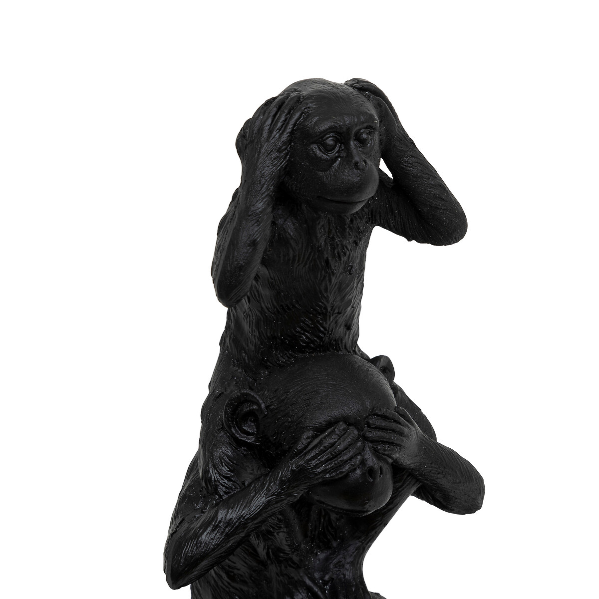 Est&aacute;tua macaco preto 24,5cm