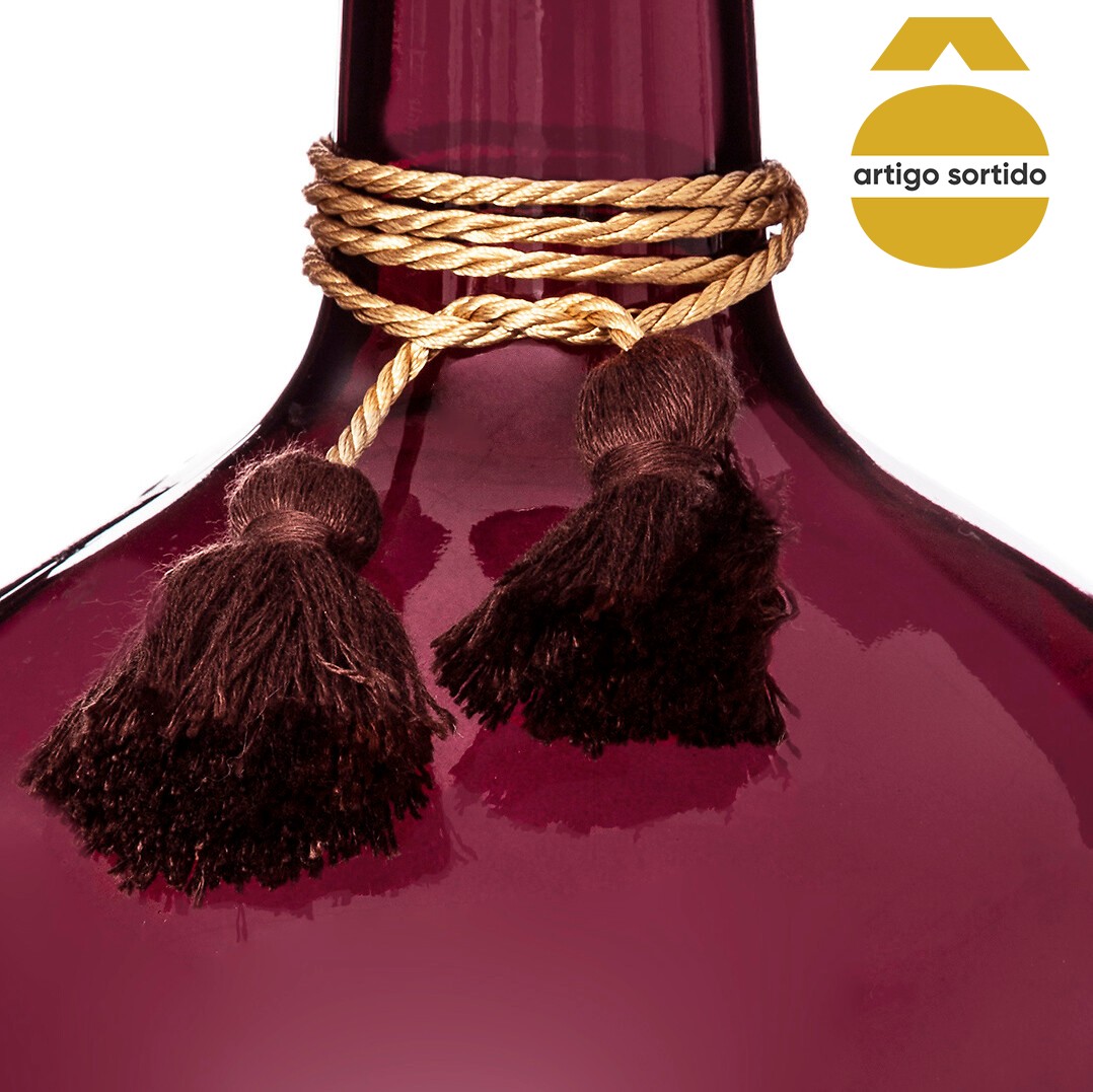 Jarra em forma de garrafa colorida