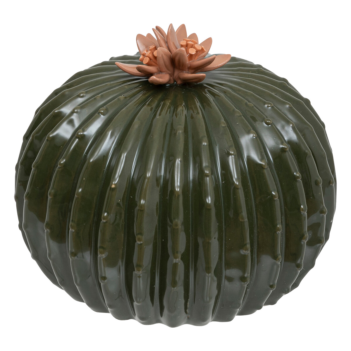 Cato verde PAN redondo decorativo em cer&acirc;mica