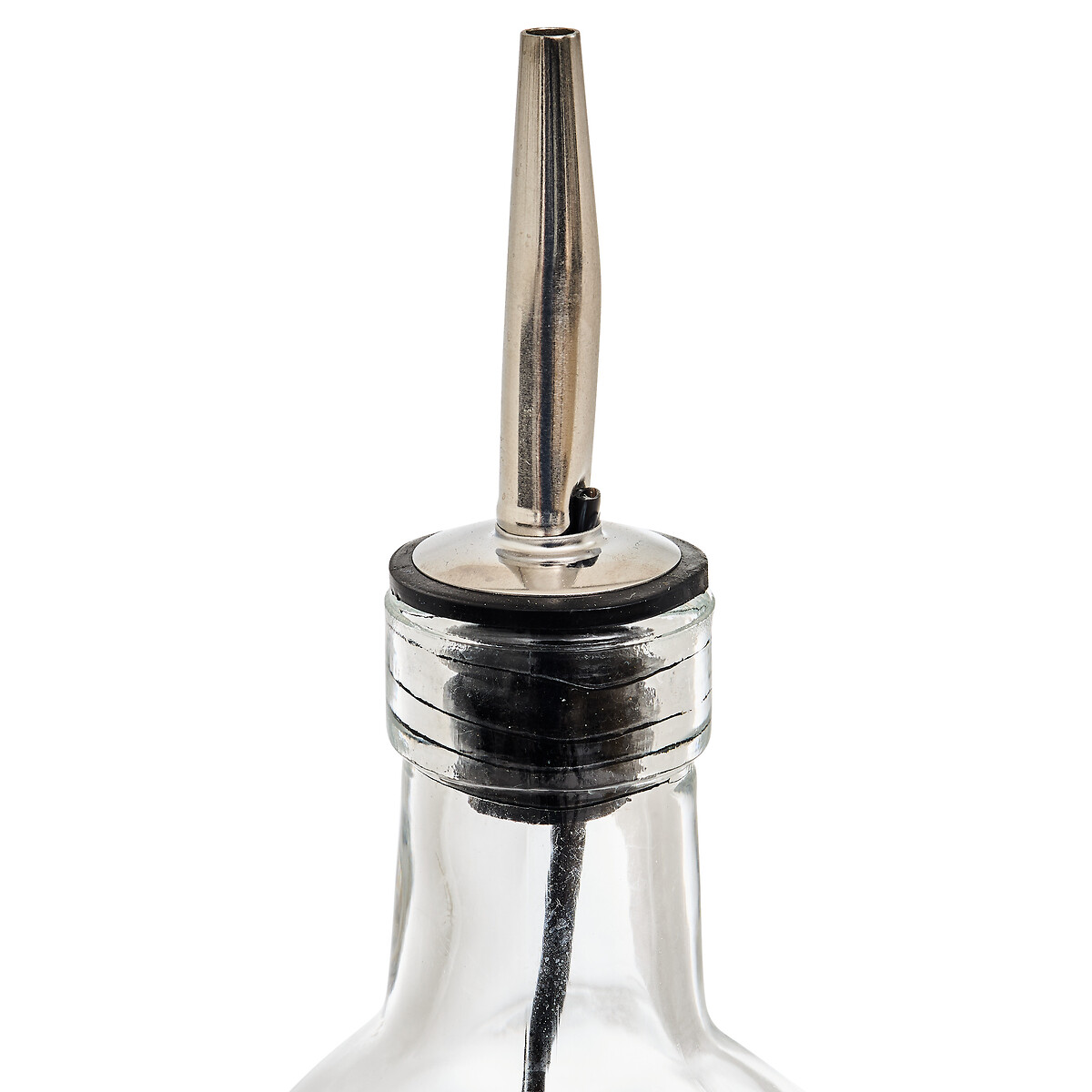 Conjunto de 4 galheteiros em vidro com suporte