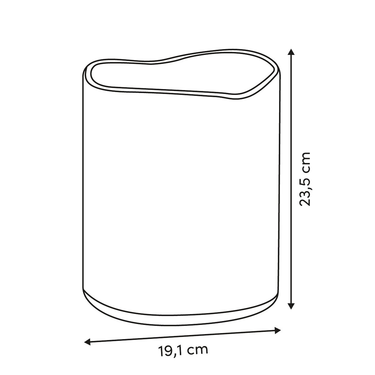Balde wc OLEYA bege 5L