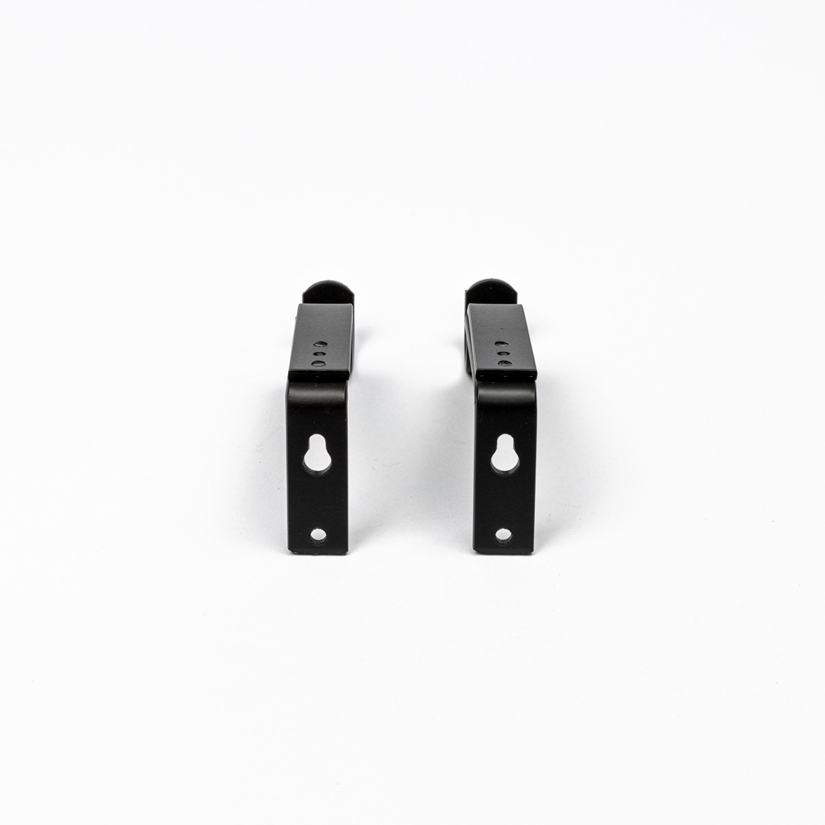Conjunto 2 suportes preto mate para calha extensível
