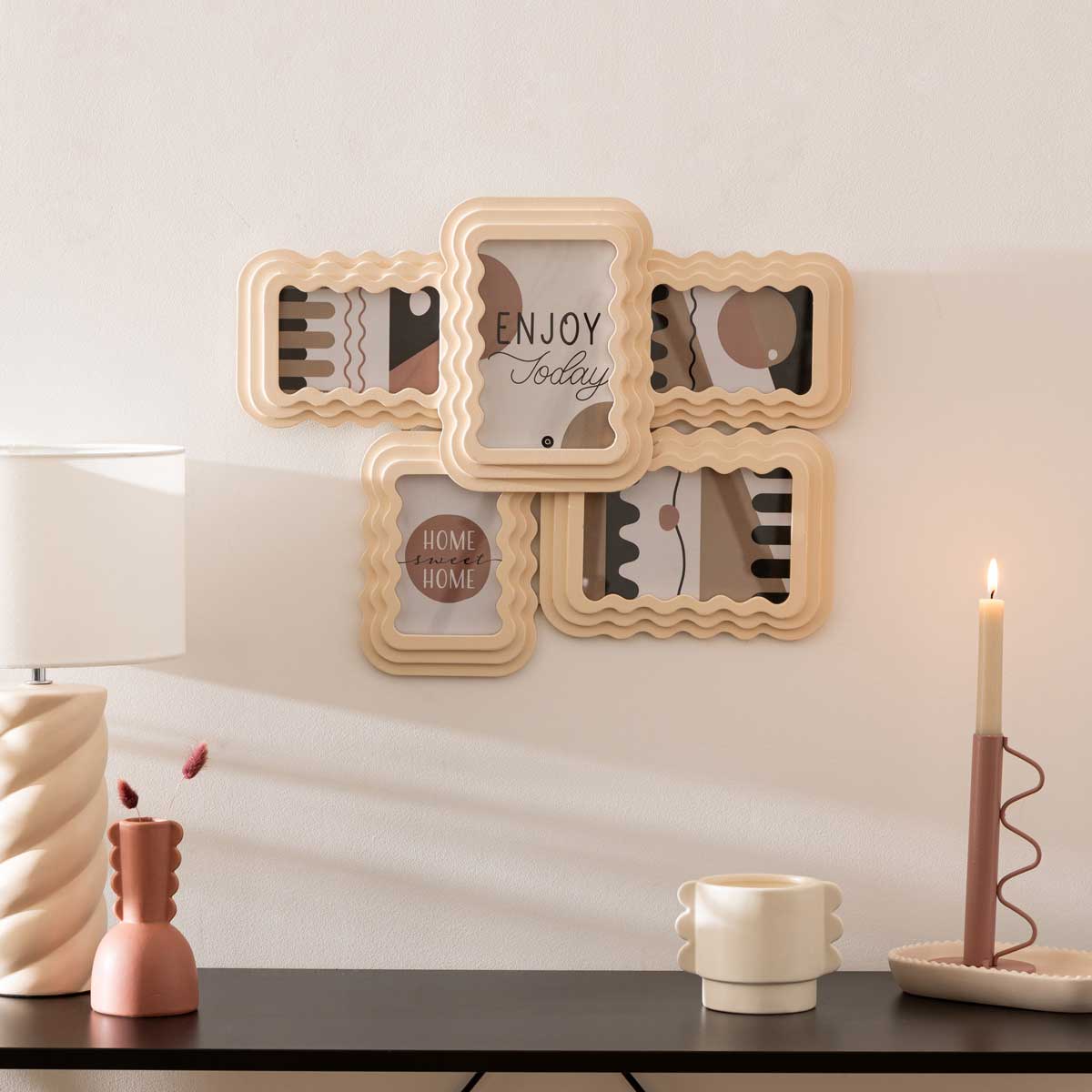 Multimoldura KELLY para 5 fotografias