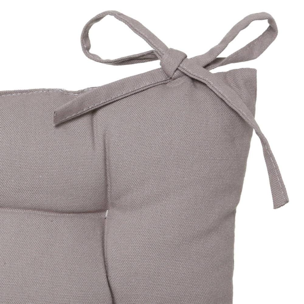 Coxim cinza em algodão 38x38cm,  Coxim cinza em algodão 38x38cm