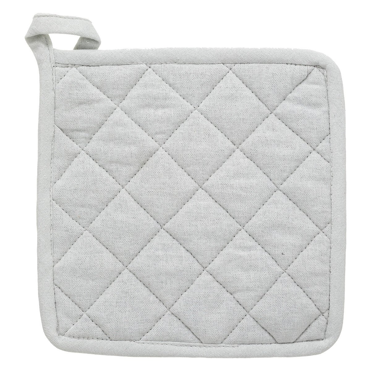 Conjunto pega e luva de cozinha cinza