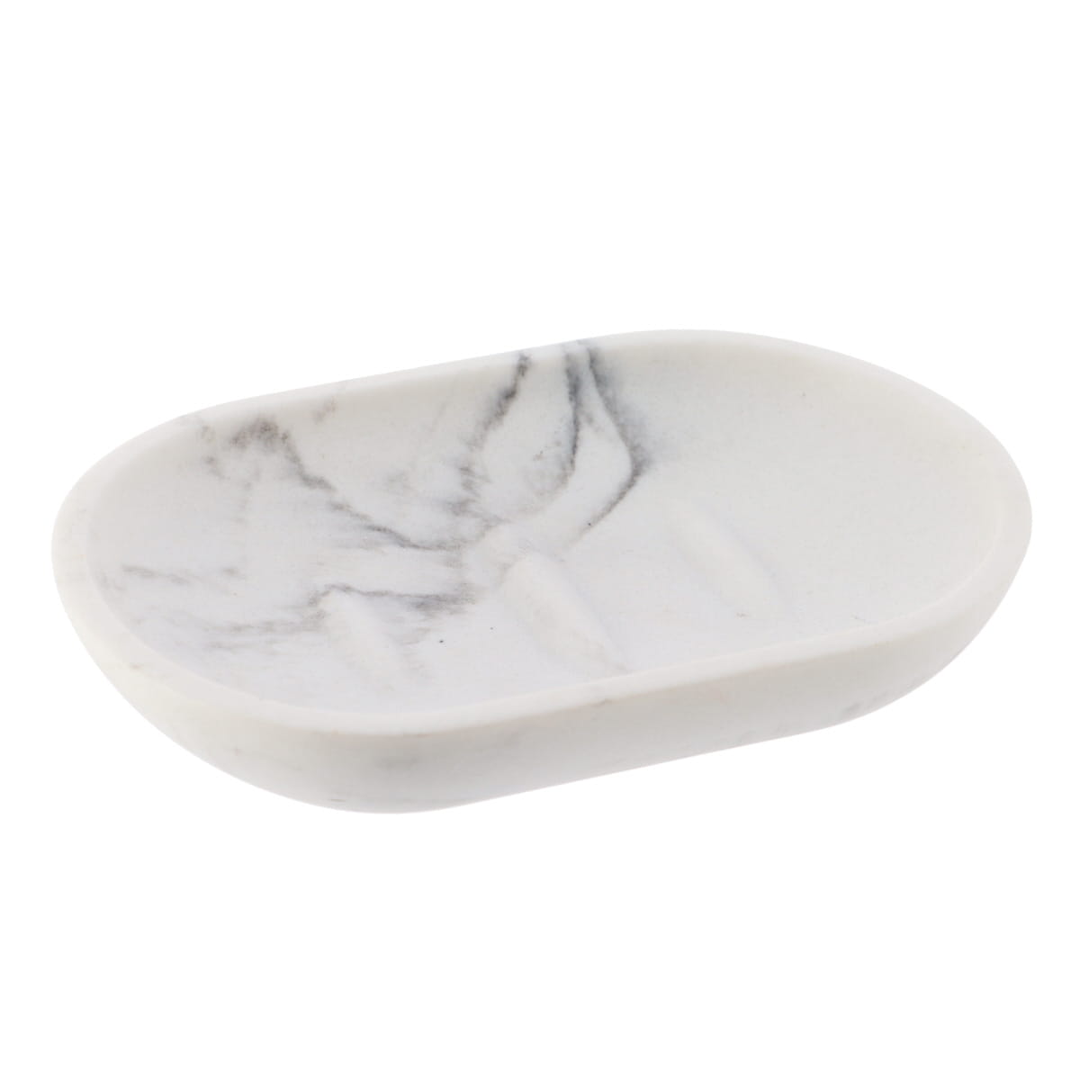 Saboneteira wc branco efeito m&aacute;rmore