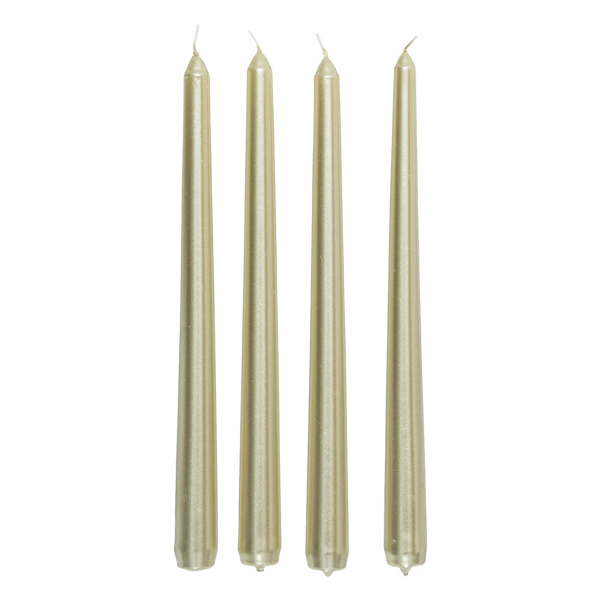Conjunto de 4 velas dourado