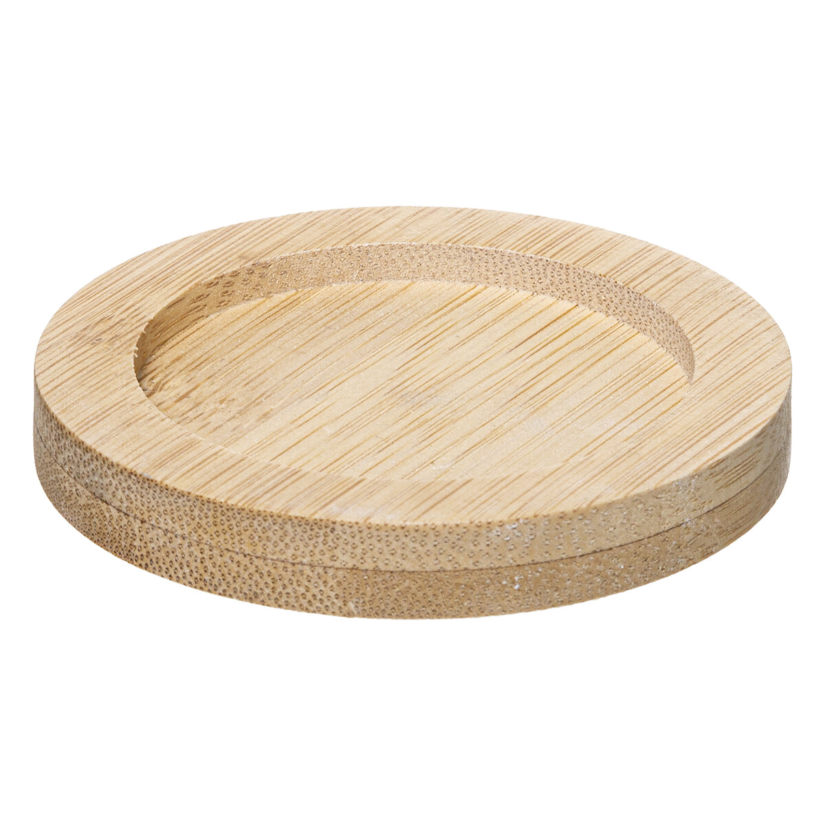 Conjunto de 4 ch&aacute;venas de caf&eacute; com base de bambu