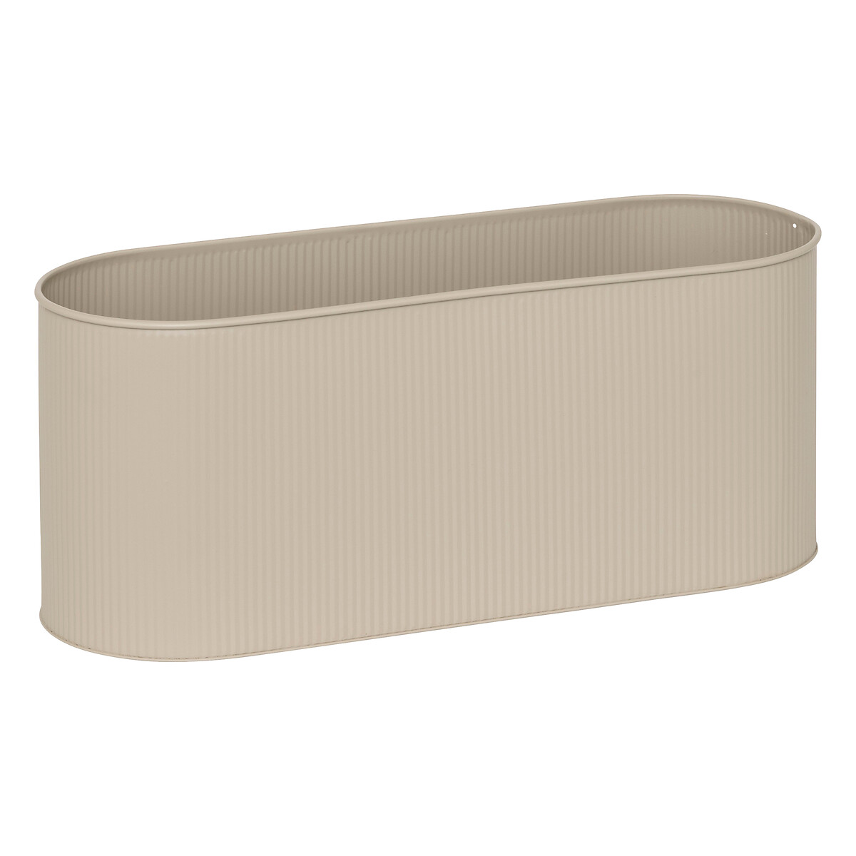Floreira AZE em metal bege 27cm
