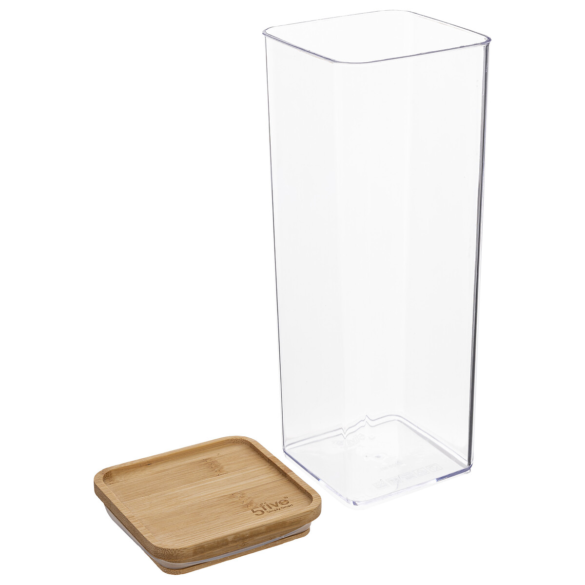 Caixa hermética ESKE empilhável com tampa em bambu 2l