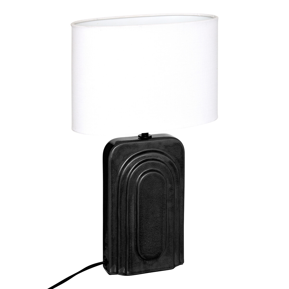 Candeeiro de mesa preto MONIA 42cm