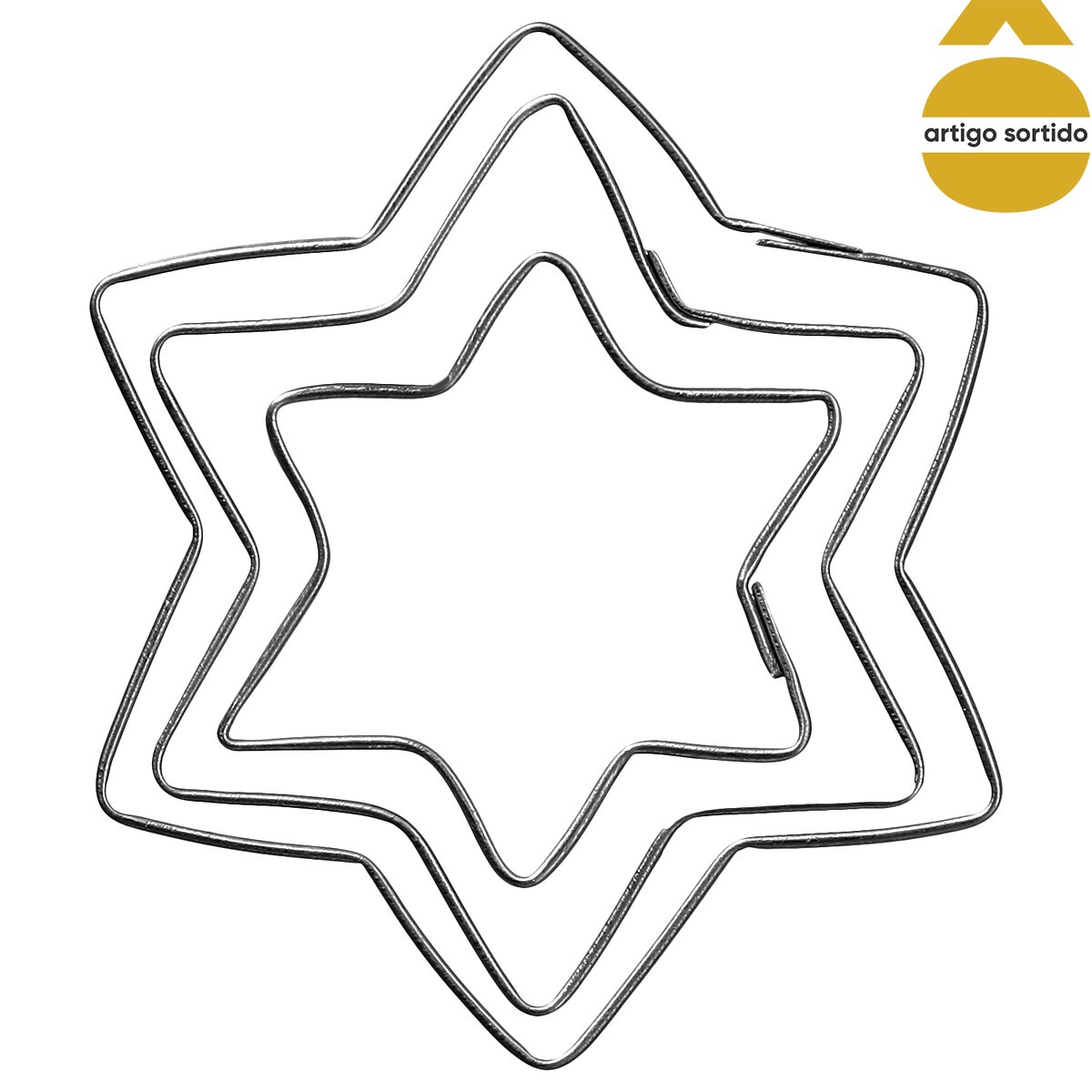 Conjunto de 3 formas para bolachas