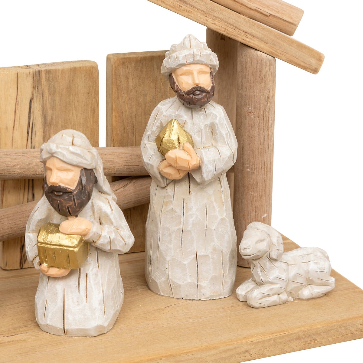 Pres&eacute;pio com 7 figuras