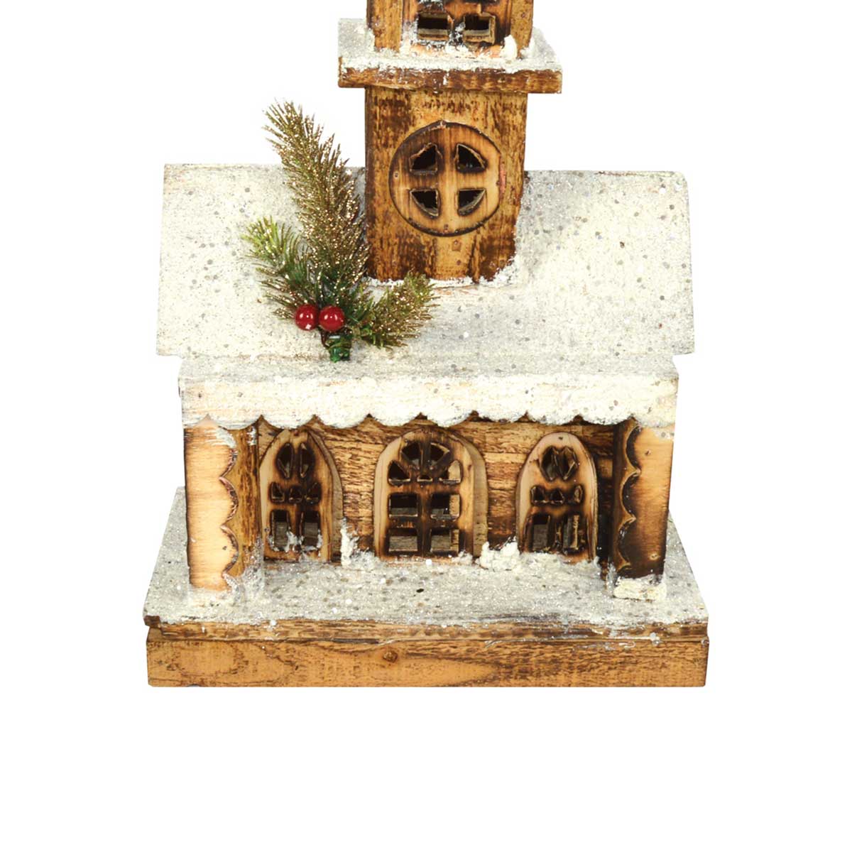 Casa em madeira com torre luminosa