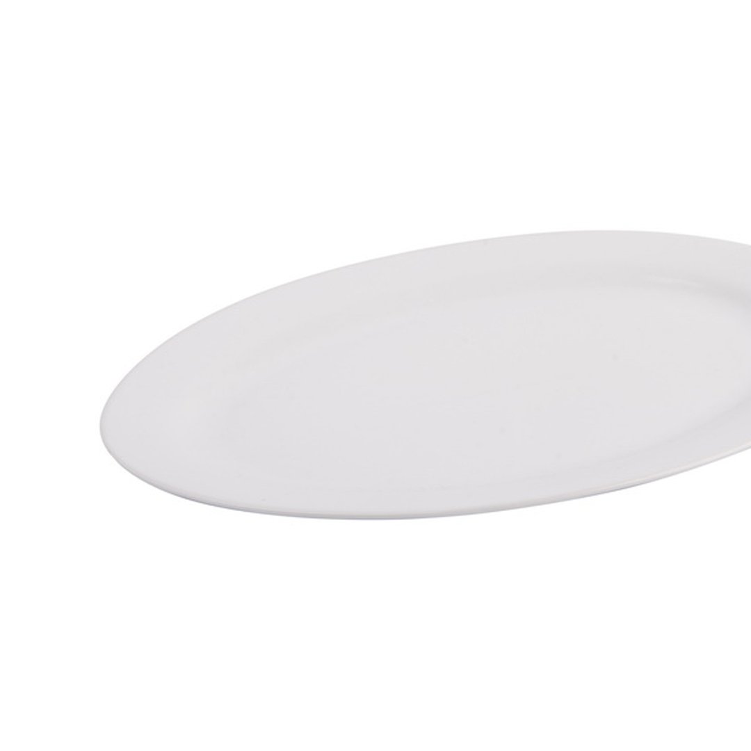 Travessa GIZ branco em cer&acirc;mica 35cm