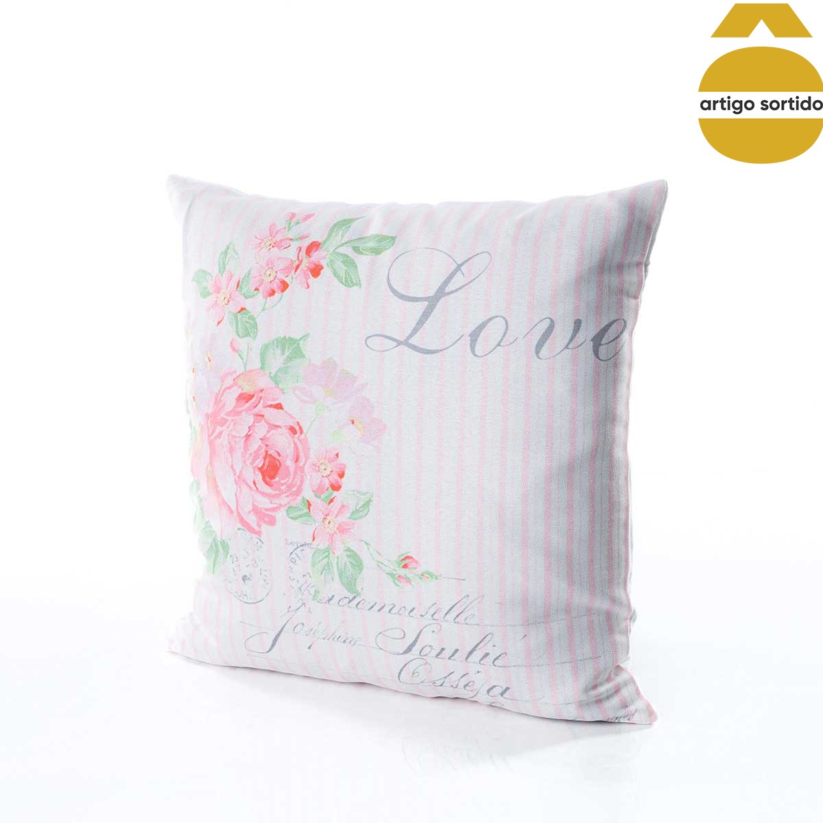 Almofada decorativa com padr&atilde;o 45x2x45cm