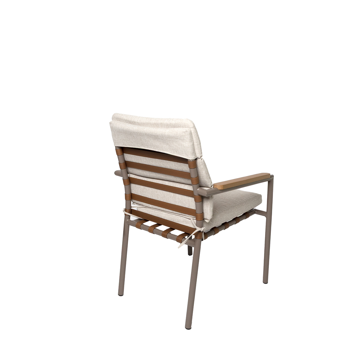 Cadeira exterior a&ccedil;o com almofada