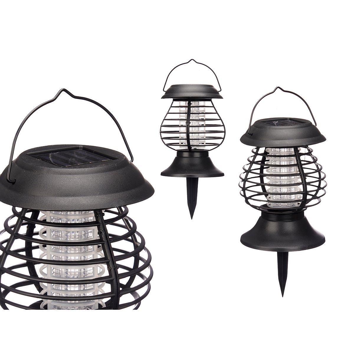 Candeeiro SOLAR com luz anti mosquitos 31cm