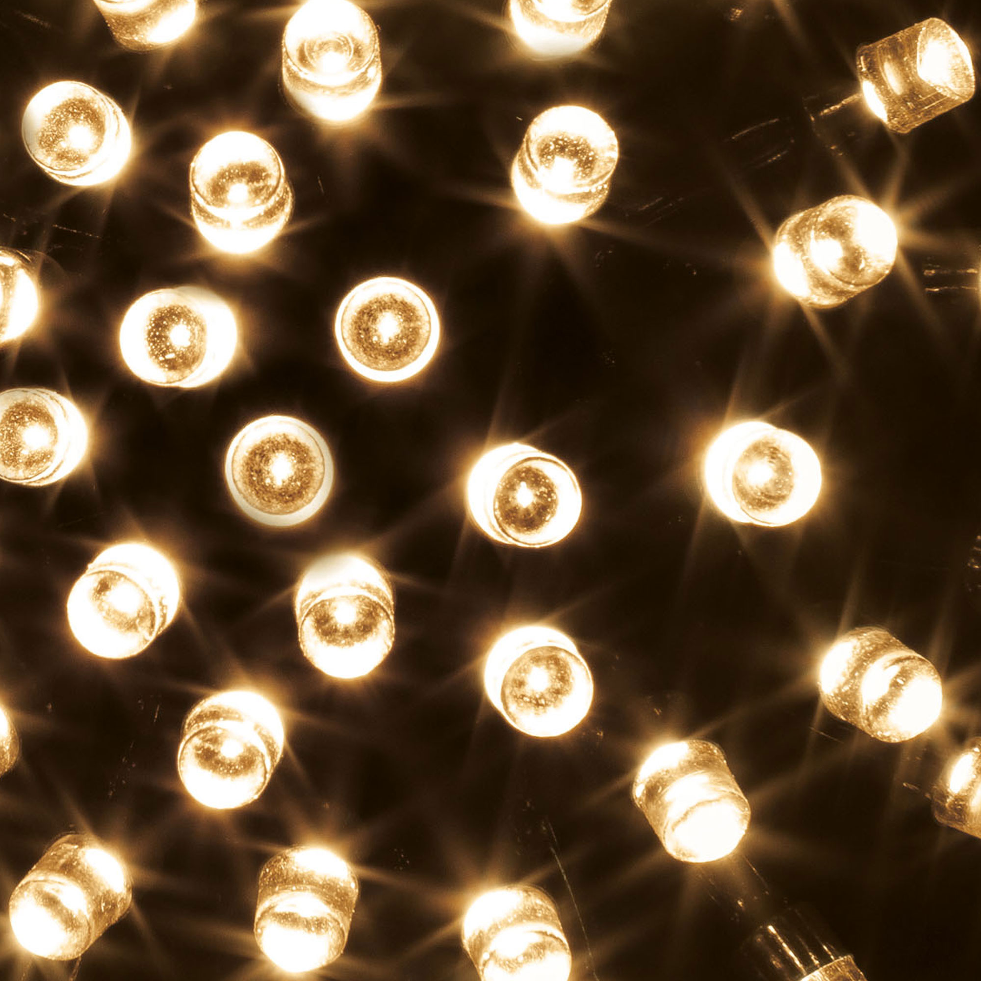 Série luminosa de natal branco quente 240 leds 24m