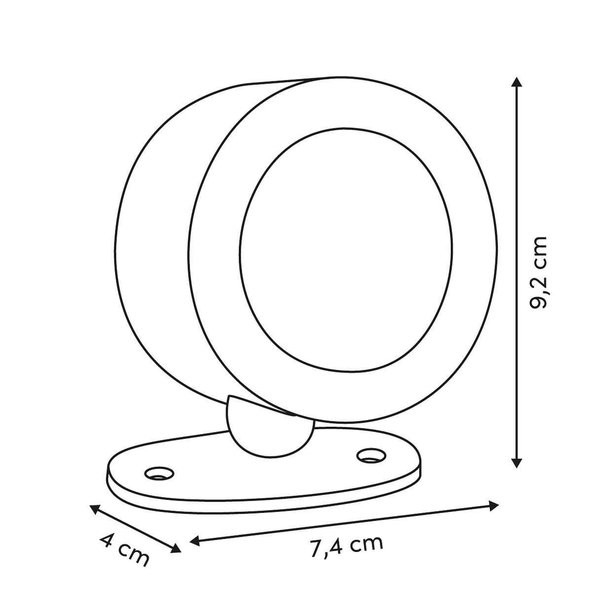 Candeeiro de parede Led USB 9cm