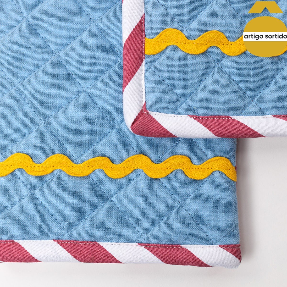 Conjunto de pega e luva de cozinha MALAKITE