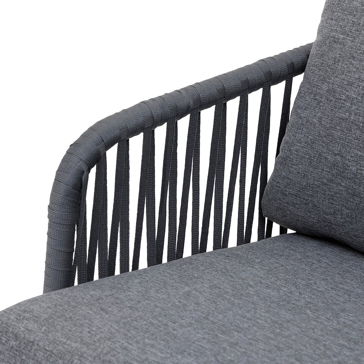 Conjunto de jardim BARCELONE branco e cinza